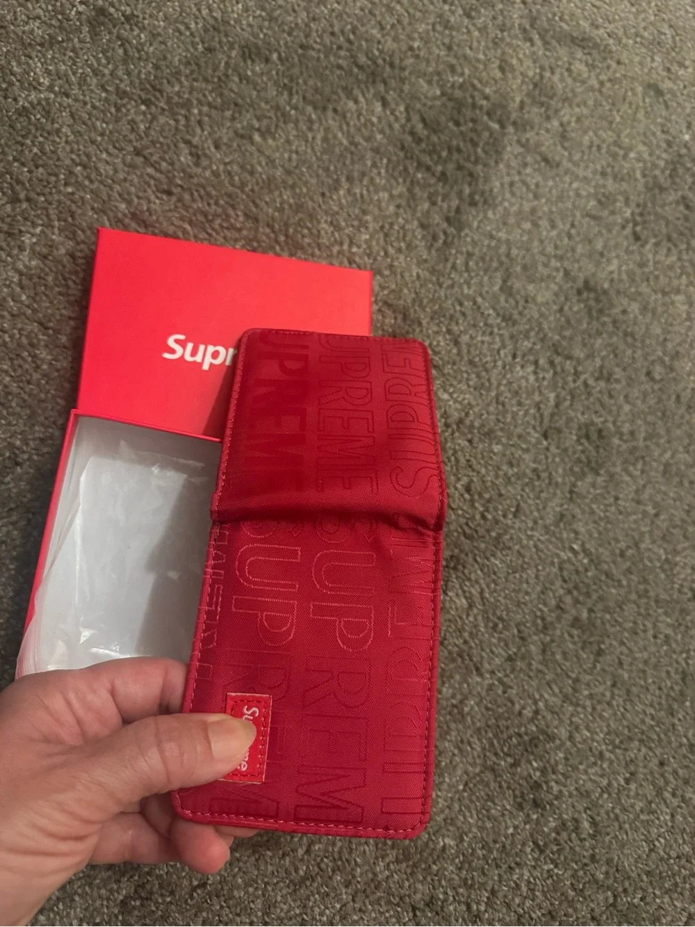 Unisex, red wallet